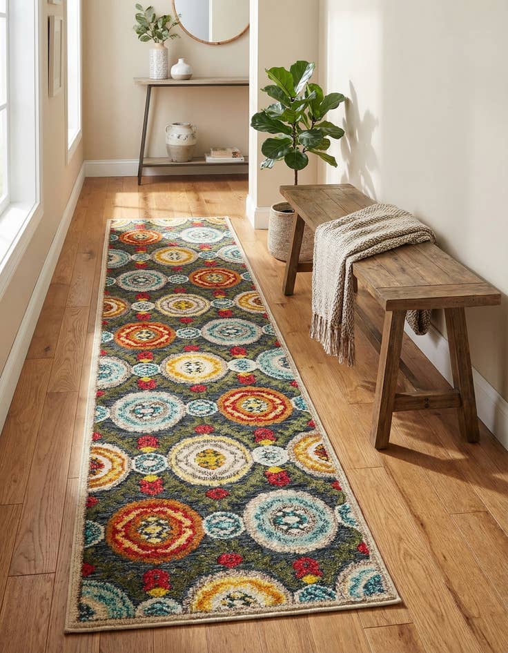 Detail image of 2' x 8' Easy-Clean Casablanca Indoor / Outdoor Runner Rug