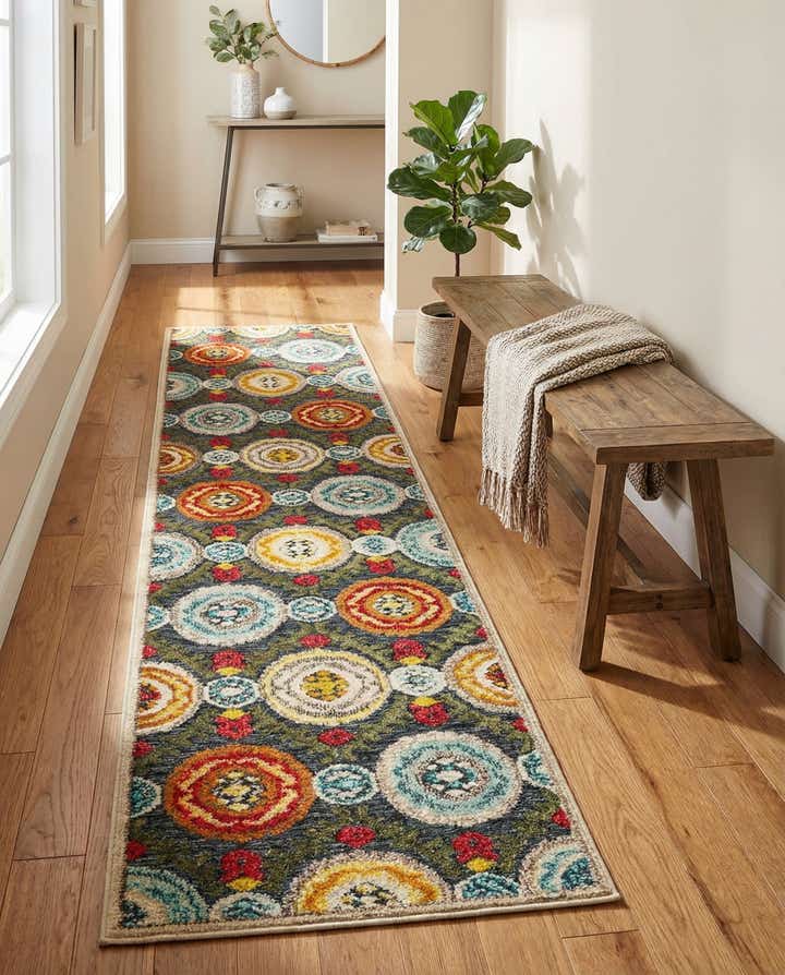2' x 8' Easy-Clean Casablanca Indoor / Outdoor Runner Rug