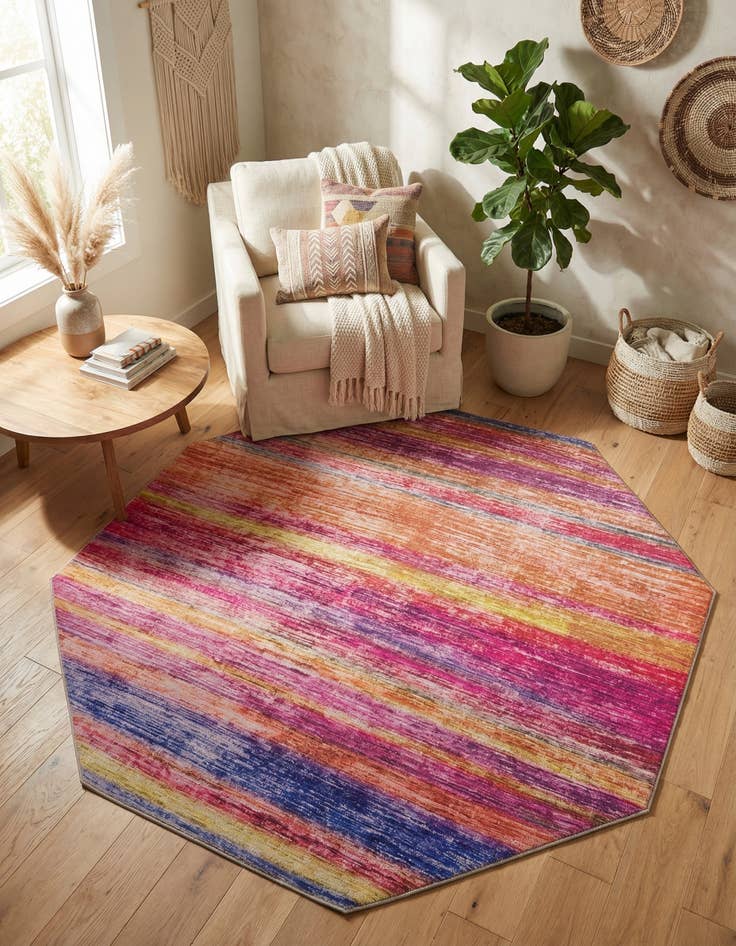 Detail image of  7' 7 x 7' 7 Asha Octagon Rug