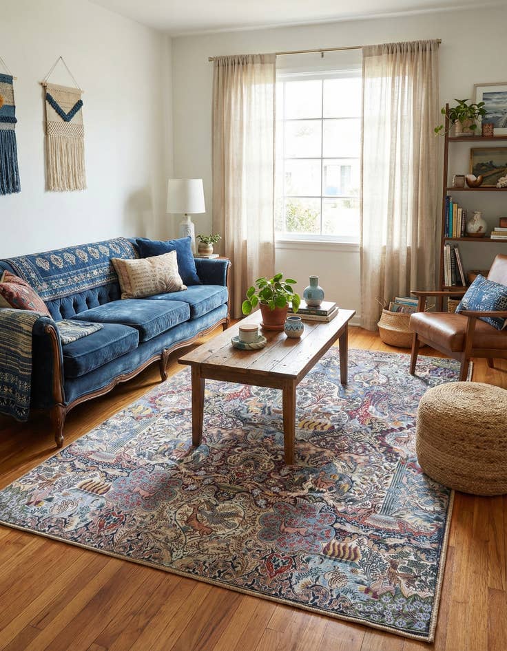 Detail image of  4' 1 x 6' 1 Timeless Rug