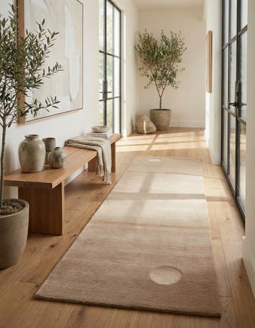 2' 8 x 9' 8 Hand Knotted Tibet Wool Runner Rug