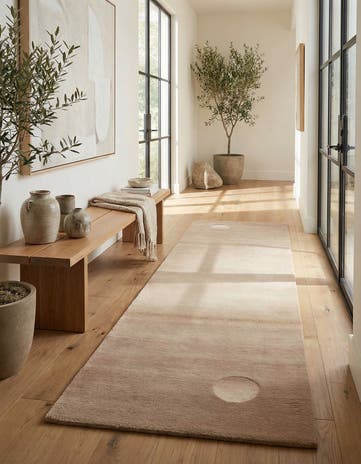 2' 8 x 9' 8 Hand Knotted Tibet Wool Runner Rug