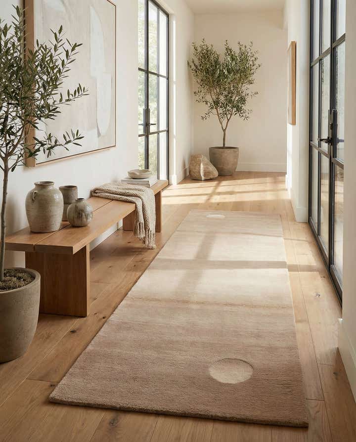 2' 8 x 9' 8 Hand Knotted Tibet Wool Runner Rug