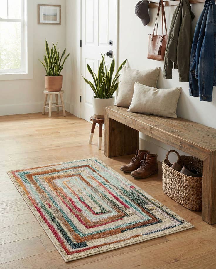 Detail image of 2' x 3' Easy-Clean Casablanca Indoor / Outdoor Rug