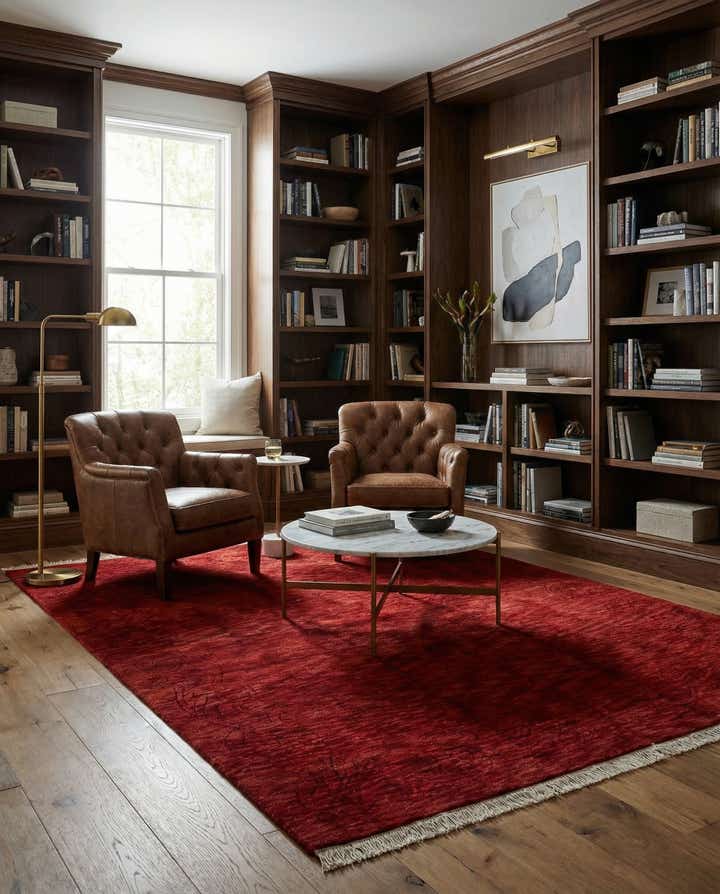 6' 7 x 8' 4 Hand Knotted Tibet Wool Rug