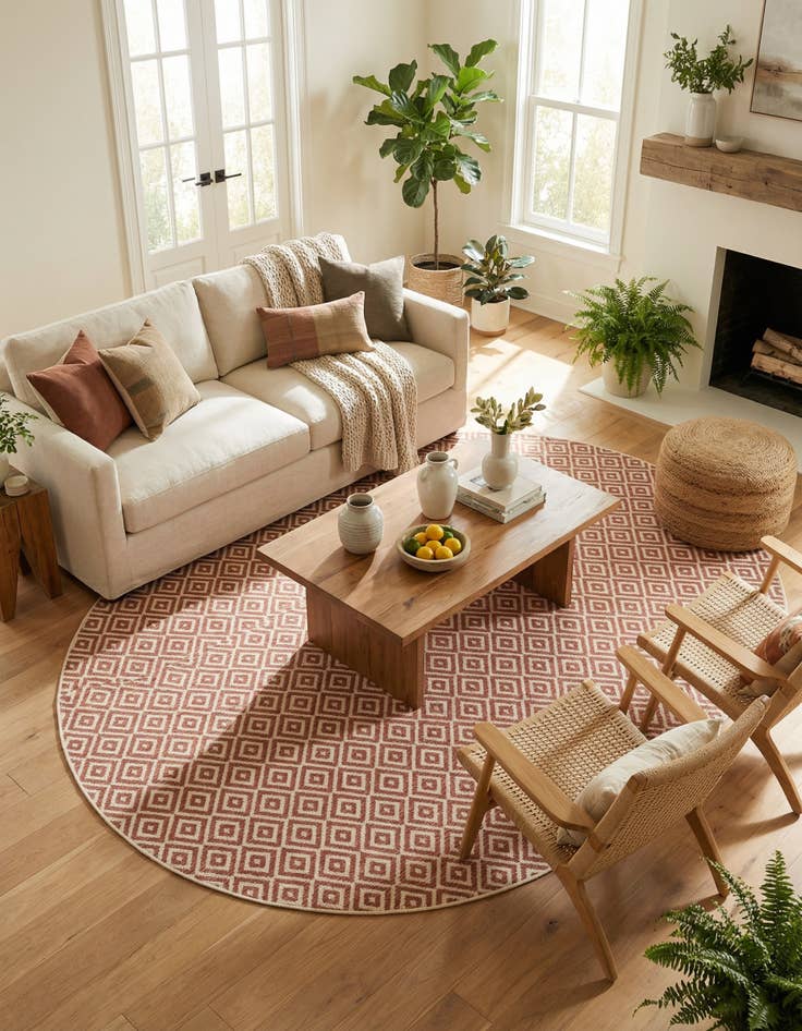 Detail image of 7' 10 x 10'  Washable Jill Zarin Costa Rica Indoor / Outdoor Oval Rug