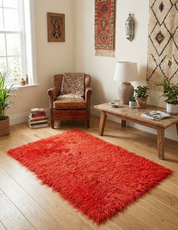 2' 6 x 4' 6 Hand Knotted Moroccan Wool Rug