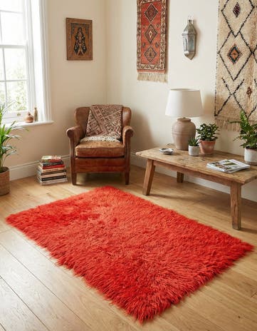2' 6 x 4' 6 Hand Knotted Moroccan Wool Rug
