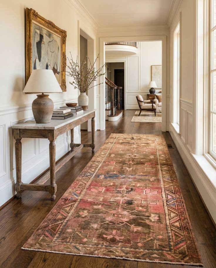 Detail image of 5' x 13' 9 Hand Knotted Ultra Vintage Persian Wool Runner Rug
