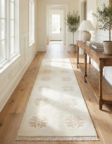 2' 7 x 9' 8 Hand Knotted Darya Wool Runner Rug