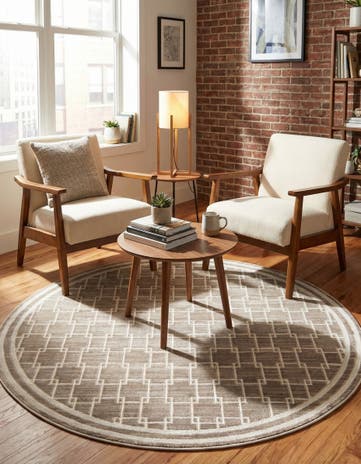 Jill Zarin 5' x 5' Metropolitan Uptown Round Rug