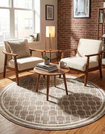 Jill Zarin 5' x 5' Metropolitan Uptown Round Rug