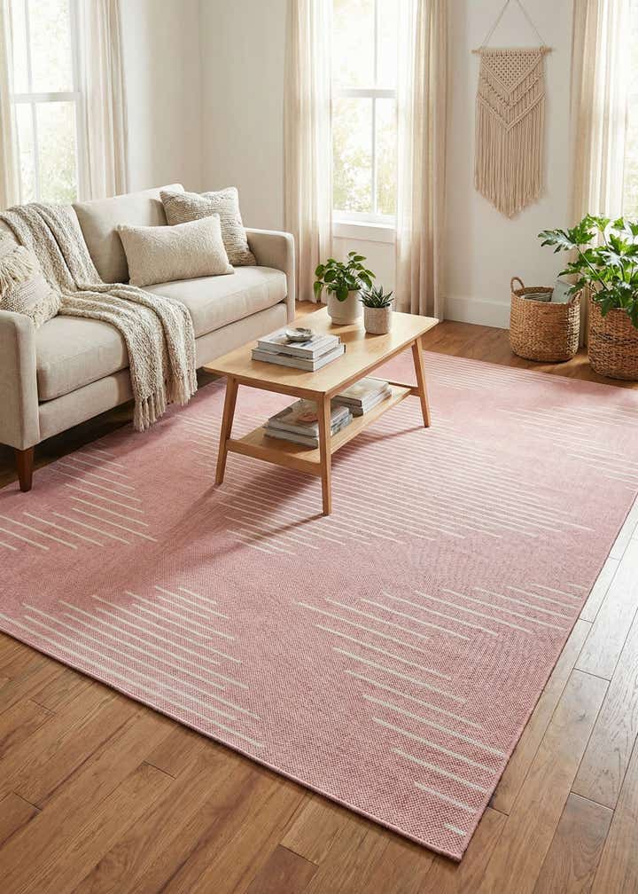5' 3 x 8' Easy-Clean Modern Indoor / Outdoor Rug
