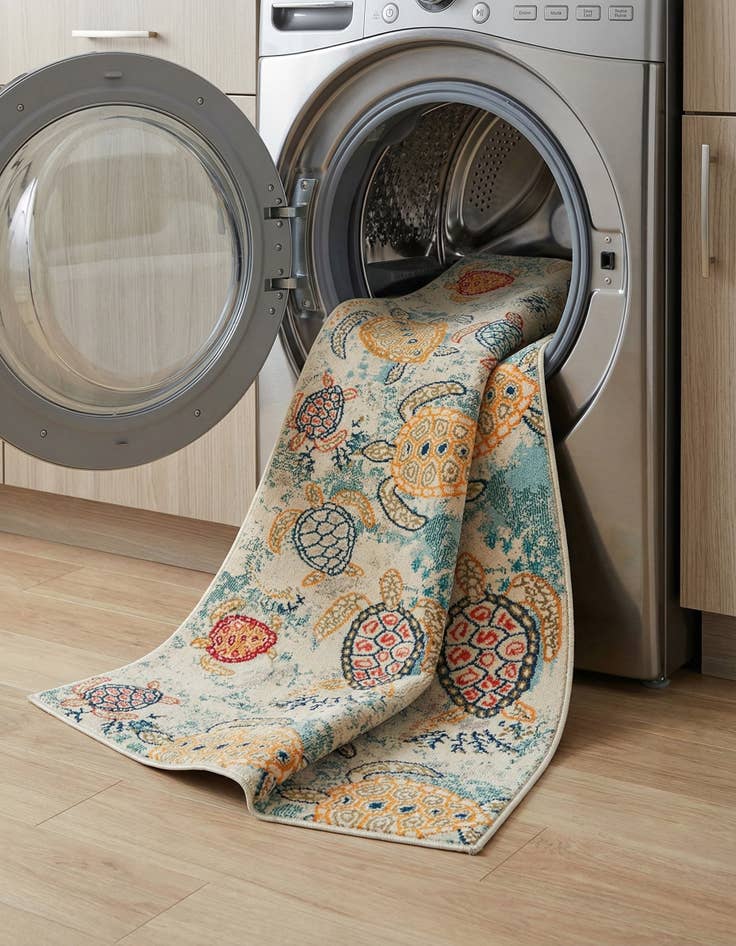 Detail image of  2' 7 x 13' 1  Washable Amalfi Runner Rug