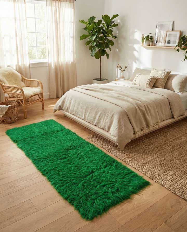 2' 10 x 7' 5 Hand Knotted Moroccan Wool Runner Rug