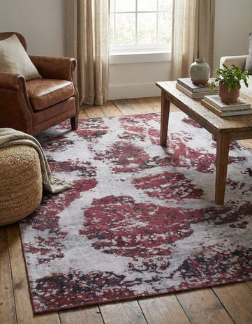 4' 10 x 6' 5 Hand Knotted Ultra Vintage Persian Wool Rug