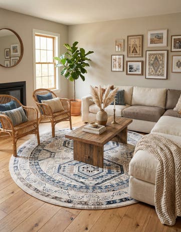 7' 10 x 7' 10 Charlotte Round Rug
