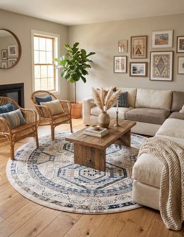 7' 10 x 7' 10 Charlotte Round Rug