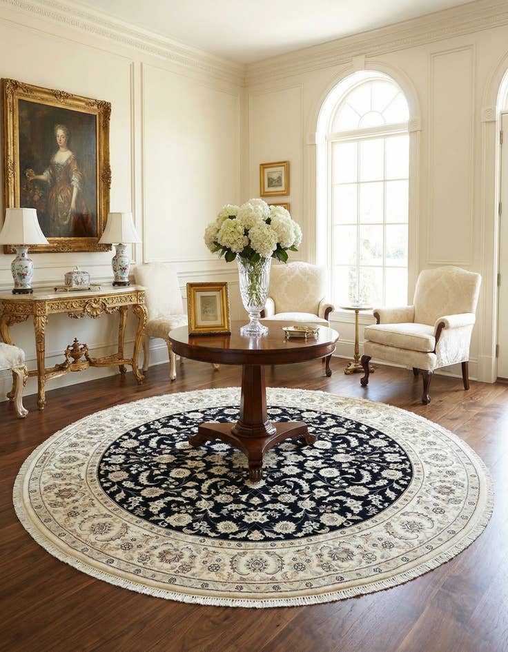 Detail image of 6' 7 x 6' 7 Nain Round Rug