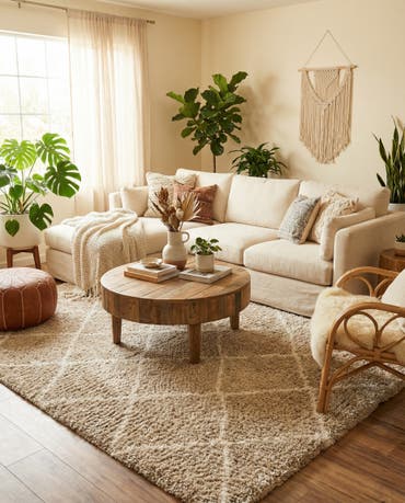  8' x 8' Moroccan Shag Square Rug