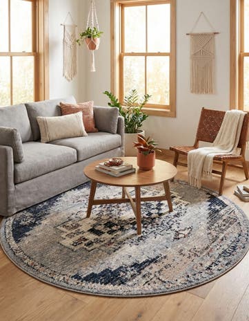 7' x 7' Tucson Round Rug