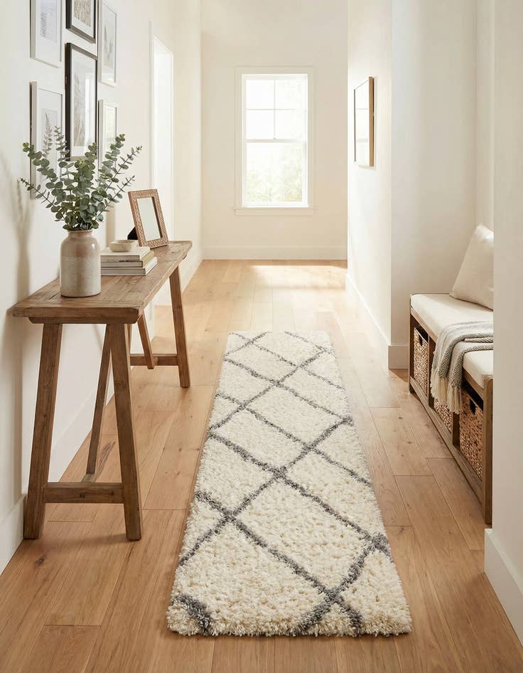 Detail image of  2' 7 x 12' Infinity Shag Runner Rug