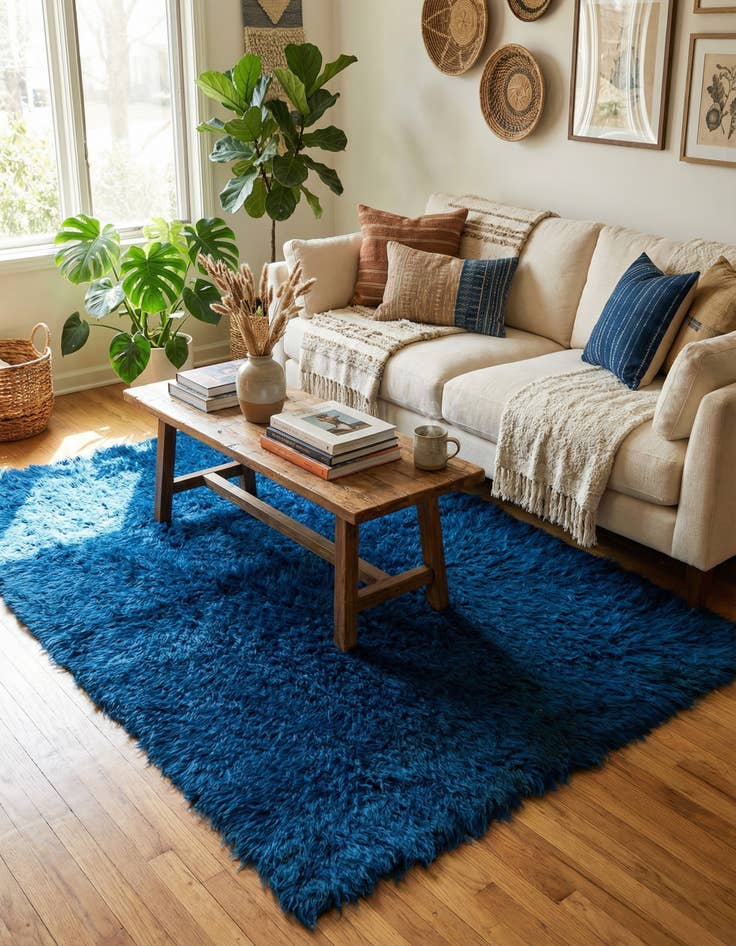 Detail image of 3' 6 x 5' 4  Hand Knotted Moroccan Wool Rug