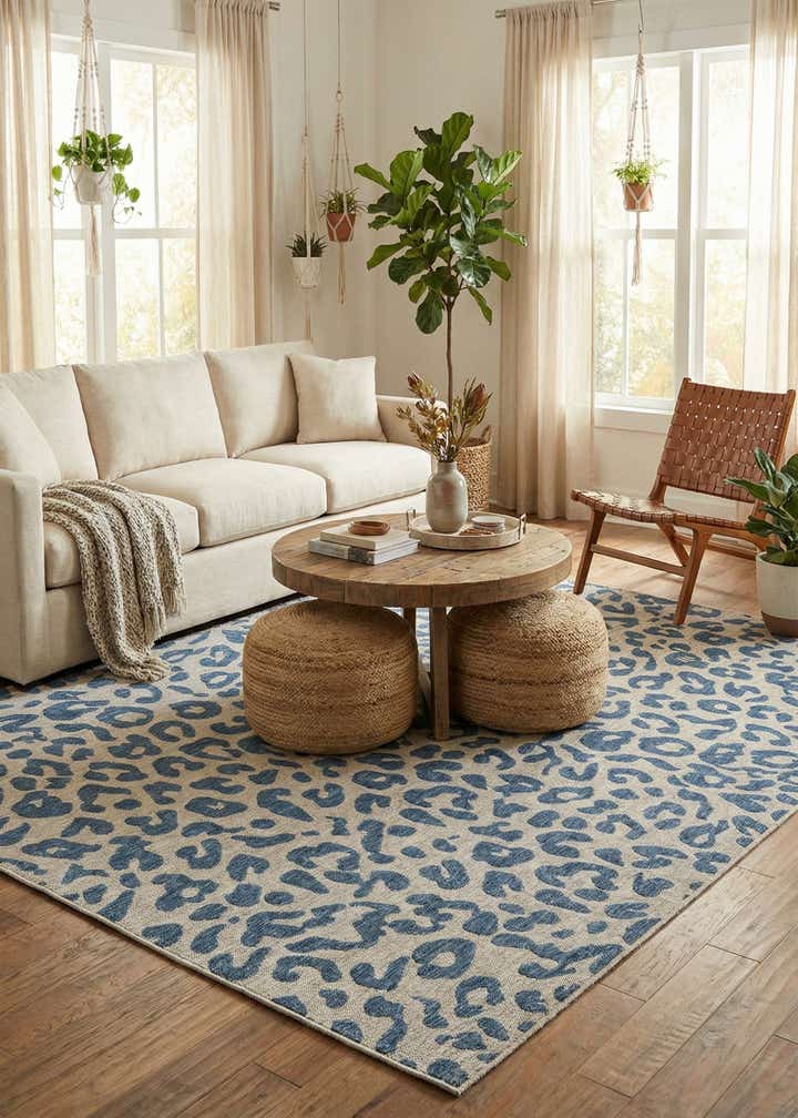 7' 10 x 10' Easy-Clean Safari Indoor / Outdoor Rug