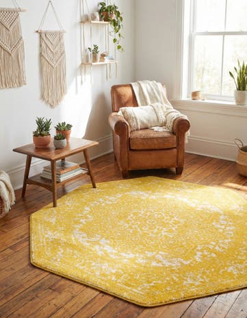 Yellow Arlington Octagon Rug