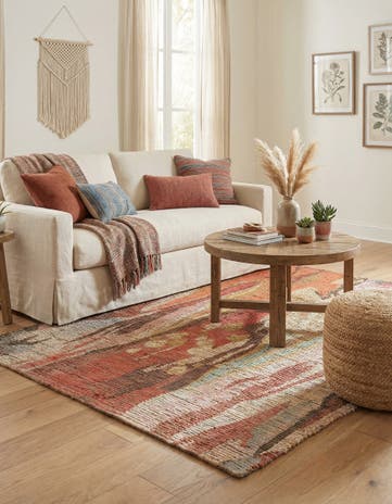 4' 1 x 6' 1 Chenille Jute Rug