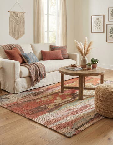 4' 1 x 6' 1 Chenille Jute Rug
