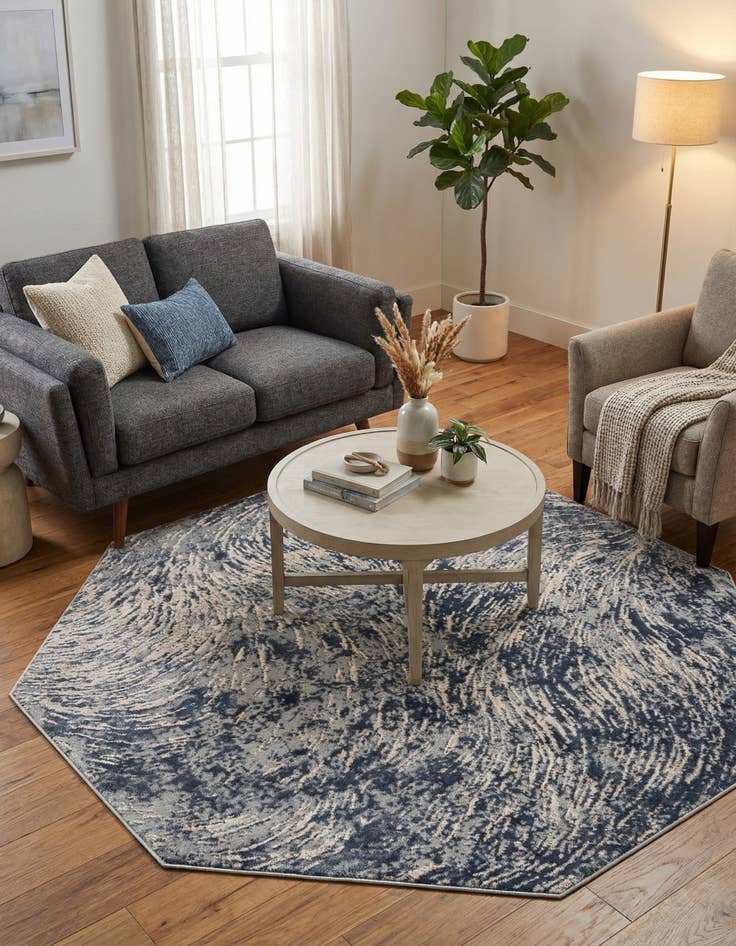 Detail image of 7' x 7' Oasis Octagon Rug