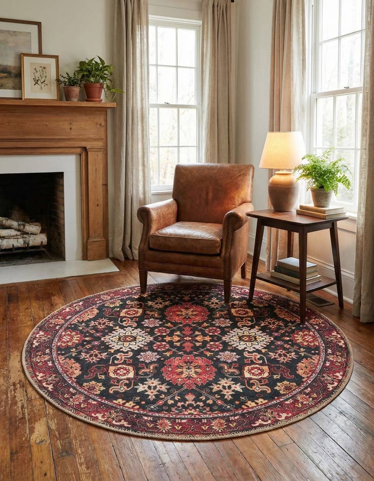 Detail image of 3' 6 x 3' 6 Timeless Round Rug