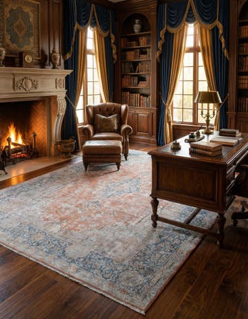 9' 11 x 13' 8 Vintage Royal Wool Rug