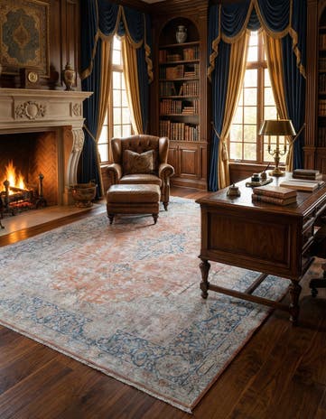 9' 11 x 13' 8 Vintage Royal Wool Rug