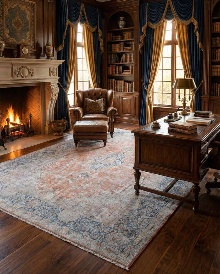 9' 11 x 13' 8 Vintage Royal Wool Rug