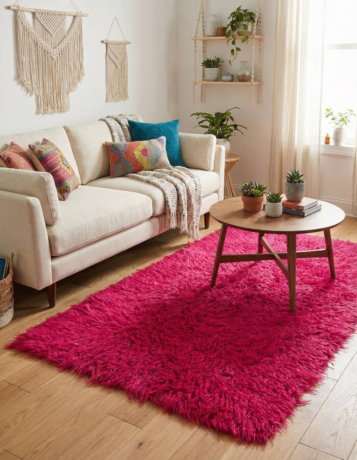 Detail image of 2' 3 x 4' 4  Hand Knotted Moroccan Wool Runner Rug