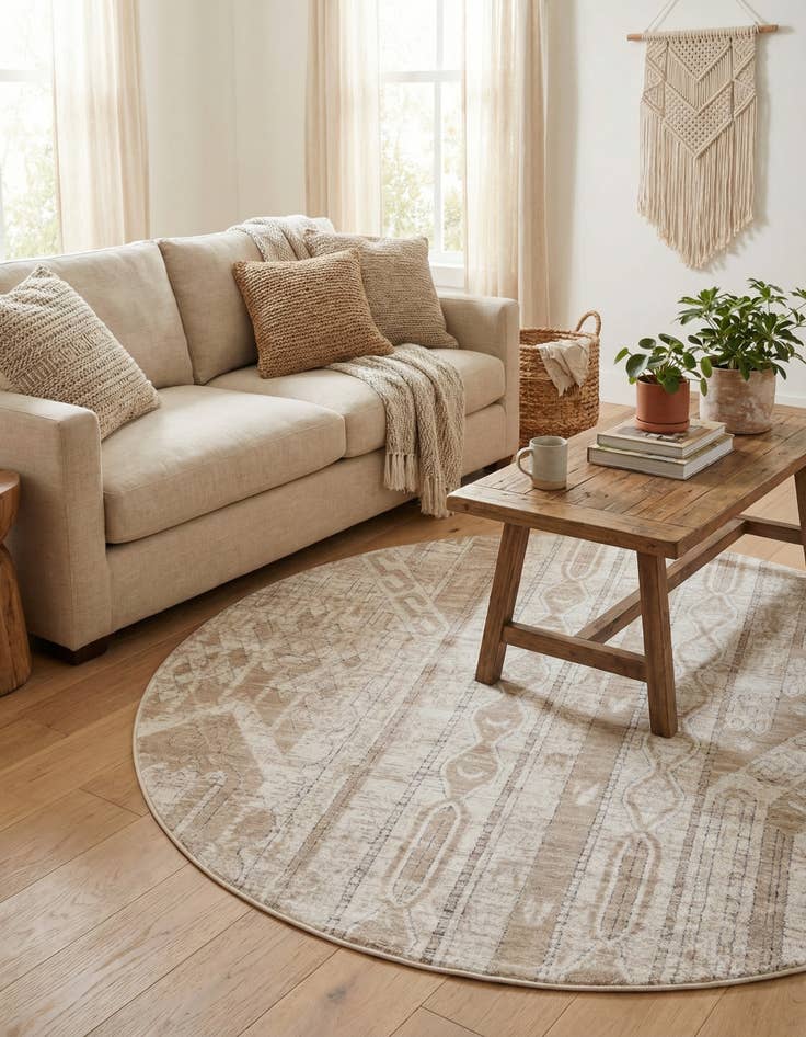 Detail image of  7' x 7' Oregon Round Rug