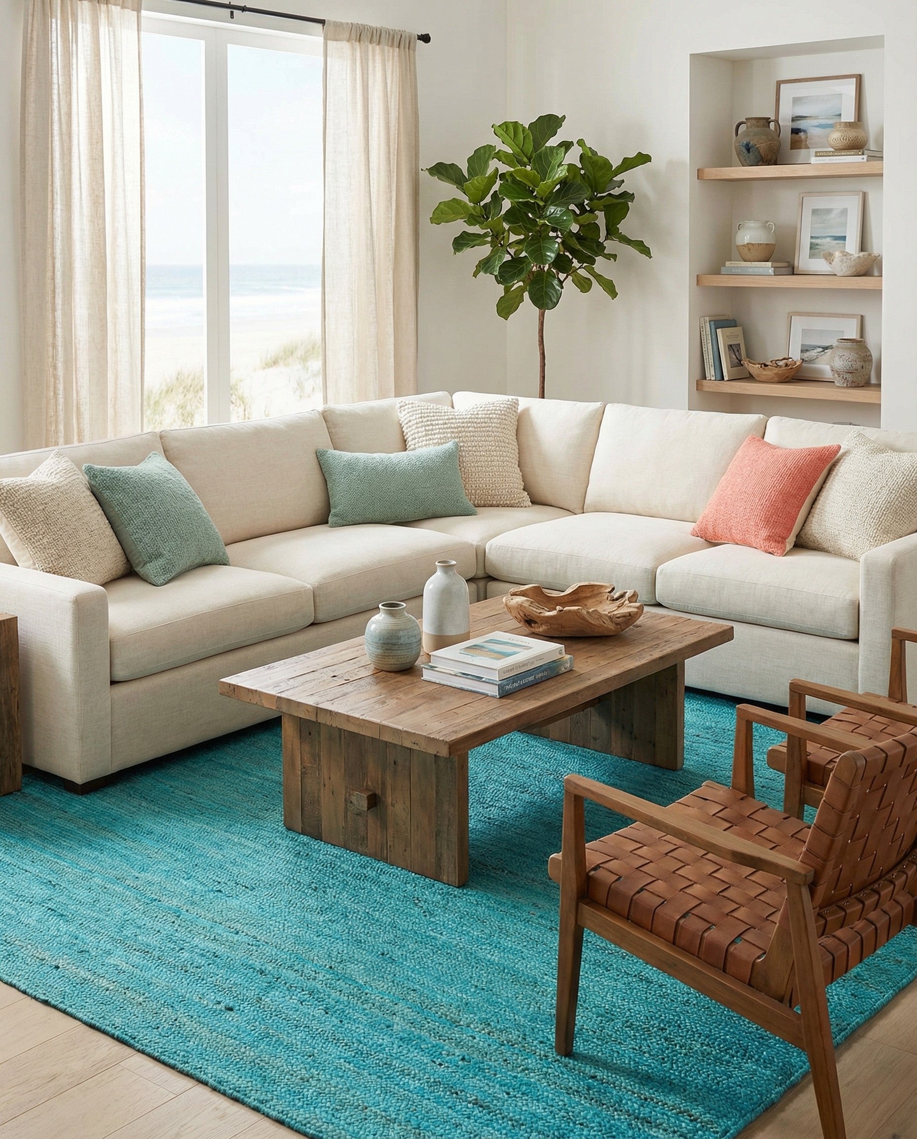  9' 2 x 9' 2  Hand Braided Jute Square Rug