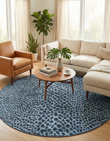 7' 10 x 7' 10 Kamala Washable Round Rug