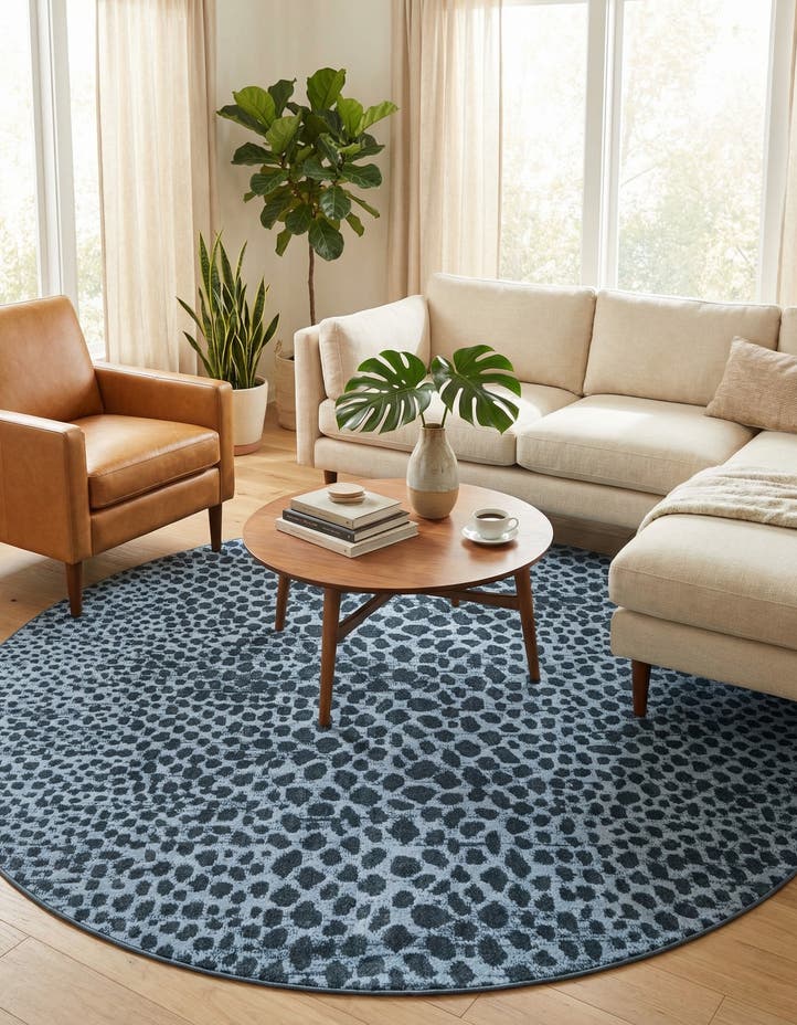 7' 10 x 7' 10 Kamala Washable Round Rug