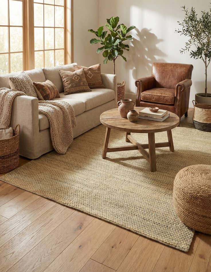 Detail image of 4' 10 x 6' 8  Hand Knotted Kashkuli Gabbeh Wool Rug