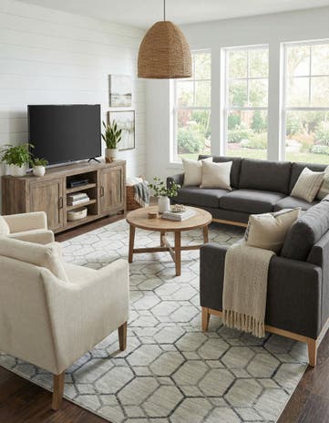 9' 10 x 14' Lattice Trellis Rug