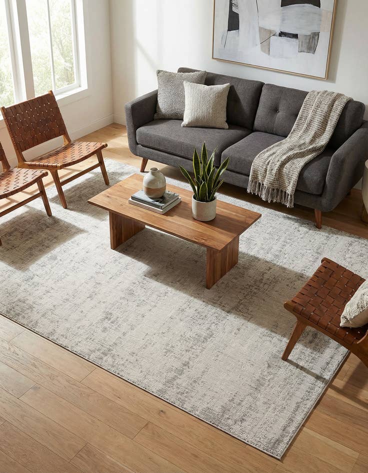 Detail image of  6' x 9'  Washable Modern Indoor / Outdoor Rug