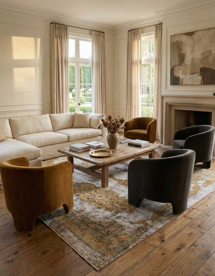 Detail image of 7' 4 x 8' 10  Hand Knotted Ultra Vintage Persian Wool Rug