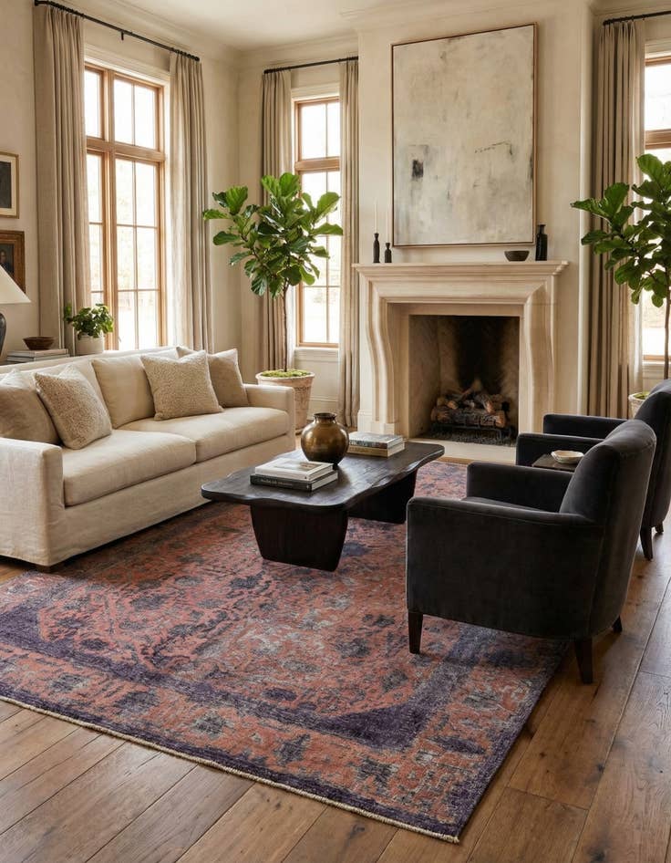 Detail image of 8' 10 x 12' 1  Hand Knotted Ultra Vintage Persian Wool Rug