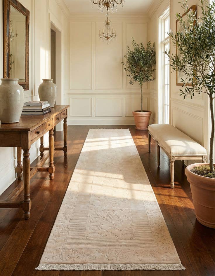 Detail image of  3' 3 x 12' 9  Hand Knotted Darya Runner Rug