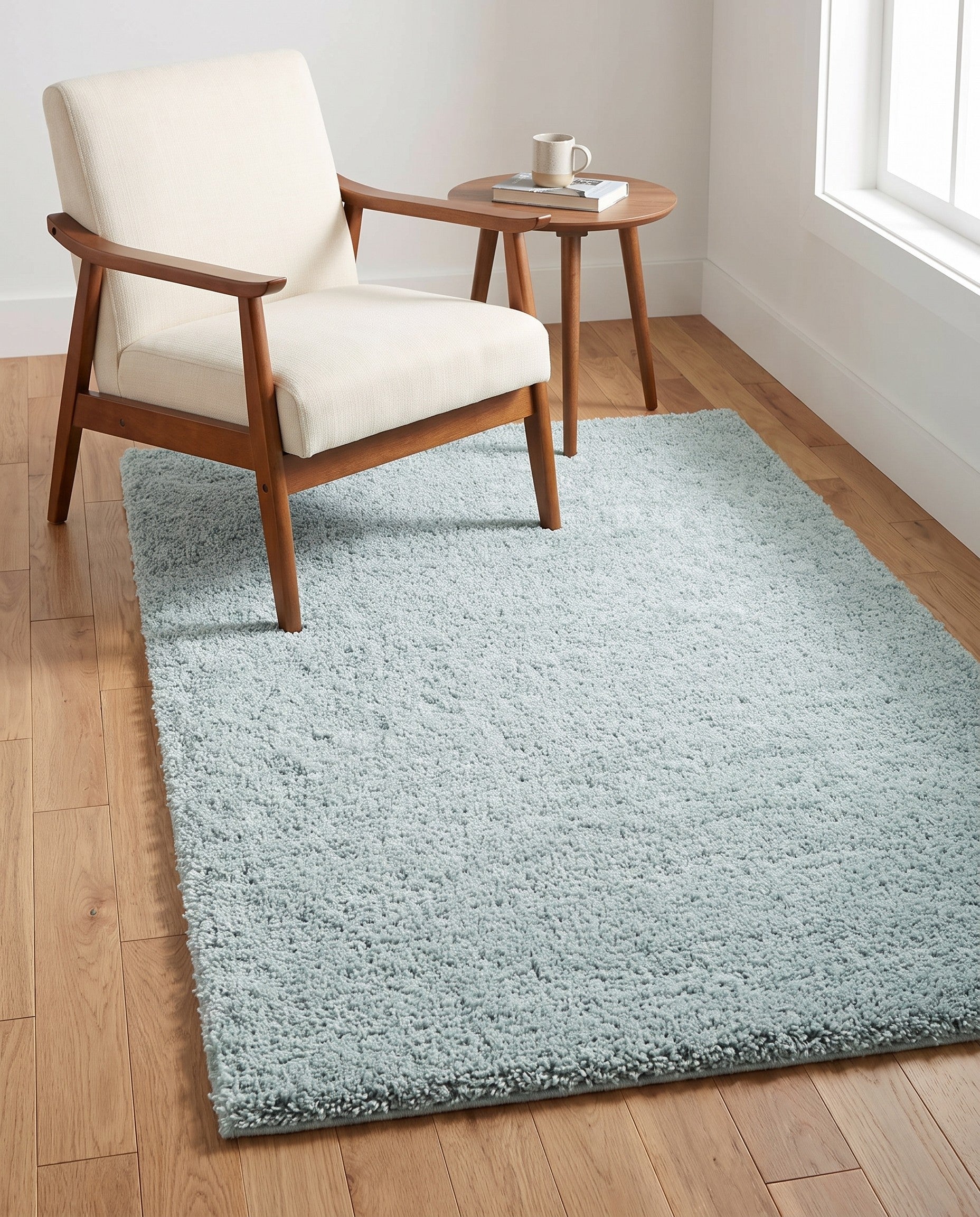 4' x 6' Soft Solid Shag Rug