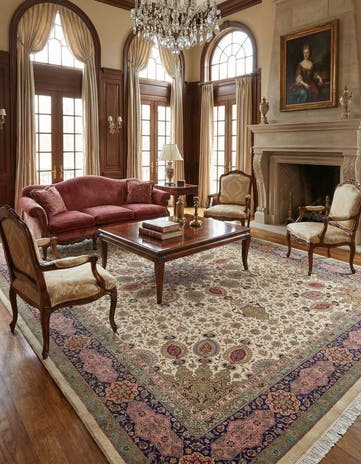 9' 10 x 13' 4 Hand Knotted Tabriz Persian Rug