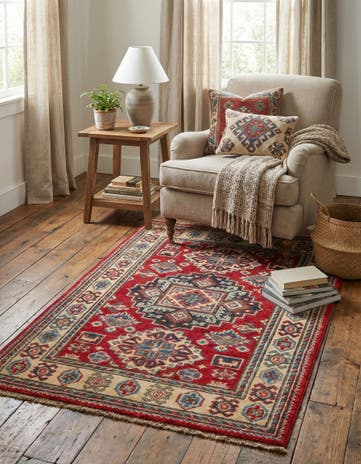 2' 8 x 4' 2 Hand Knotted Kazak Rug